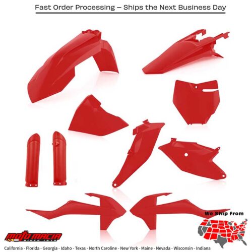 FULL PLASTIC KIT GAS/KTM RED Gas Gas Gas-Gas MC 85 MC 85 19/16 MC 85 17/14 2021-2024