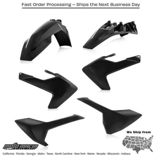 PLASTIC KIT BLACK Husqvarna TC 85 (17/14) TC 85 (19/16) 2018-2023