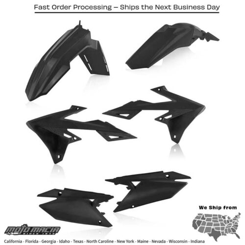 PLASTIC KIT BLACK Suzuki RM-Z250 RM-Z450 2018-2024