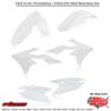 PLASTIC KIT WHITE Suzuki RM-Z450 RM-Z250 2018-2024