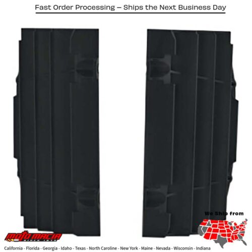 RADIATOR LOUVERS BLACK Husqvarna FE 250 2017-2019 Husqvarna FE 350 2017-2019 Husqvarna FE 450 2017-2019 Husqvarna FE 501 2017-2019 Husqvarna TC 250 2017-2019 Husqvarna TE 250 2017-2018 KTM 250 SX 2017-2019 KTM 250 SX-F 2016-2019 KTM 250 XC 2017-2019 KTM 25