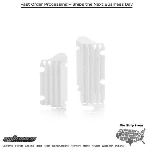 RADIATOR LOUVERS WHITE Suzuki RM-Z450 2018-2024