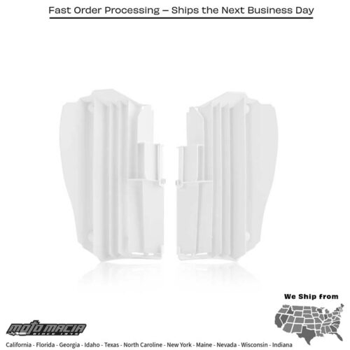 RADIATOR LOUVERS WHITE Yamaha YZ450F 2018-2022 Yamaha YZ250F 2019-2023 Yamaha YZ450FX 2019-2023 Yamaha YZ250FX 2020-2024