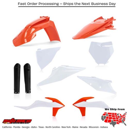 FULL PLASTIC KIT KTM ORIGINAL KTM 450 SX-F 350 SX-F 250 SX-F 250 SX 150 SX 125 SX 450 XC-F 350 XC-F 250 XC-F 450 SX-F Factory Edition 350 XCF-W 300 XC 250 XC 125 XC 2019-2022
