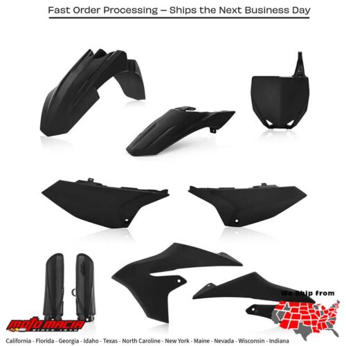 FULL PLASTIC KIT BLACK Yamaha YZ65 2019-2024