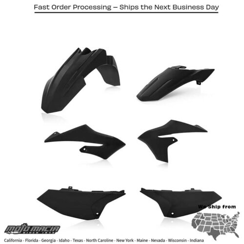 PLASTIC KIT BLACK Yamaha YZ65 2018-2024