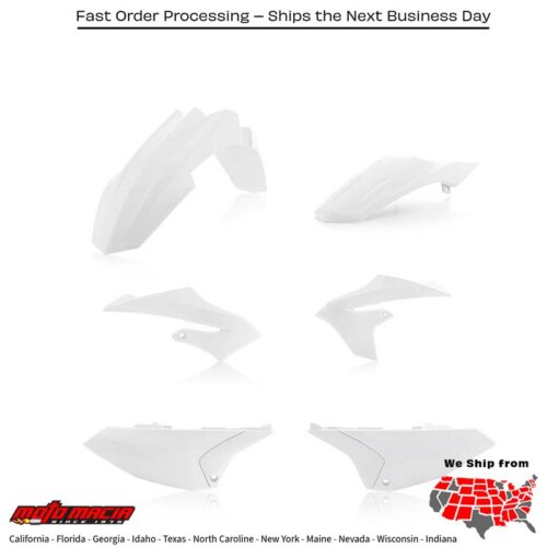 PLASTIC KIT WHITE Yamaha YZ65 2018-2024