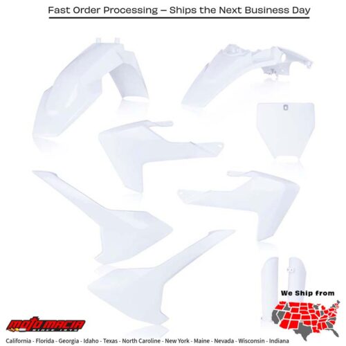 FULL PLASTIC KIT WHITE Husqvarna TC 65 2017-2024