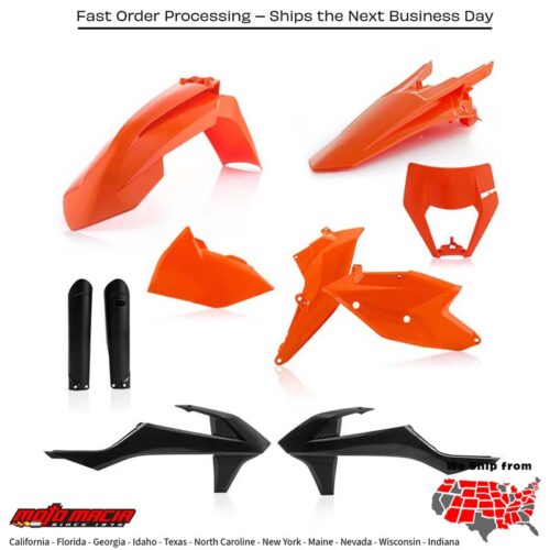 FULL PLASTIC KIT ORIGINAL KTM 150 XC-W 350 EXC-F 250 XC-W 500 EXC-F 300 XC-W 450 EXC-F 250 XC-W TPi 300 XC-W TPi 250 EXC-F 2017-2019