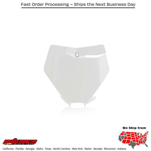 FRONT NUMBER PLATE WHITE KTM 450 SX-F 2019-2022 KTM 350 SX-F 2019-2022 KTM 250 SX-F 2019-2022 KTM 250 SX 2019-2022 KTM 150 SX 2019-2022 KTM 125 SX 2019-2022 KTM 450 XC-F 2019-2022 KTM 350 XC-F 2019-2022 KTM 250 XC-F 2019-2022 KTM 300 XC 2019-2019 KTM 250 X