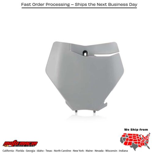 FRONT NUMBER PLATE GREY KTM 450 SX-F 2019-2022 KTM 350 SX-F 2019-2022 KTM 250 SX-F 2019-2022 KTM 250 SX 2019-2022 KTM 150 SX 2019-2022 KTM 125 SX 2019-2022 KTM 450 XC-F 2019-2022 KTM 350 XC-F 2019-2022 KTM 250 XC-F 2019-2022 KTM 300 XC 2019-2019 KTM 250 XC