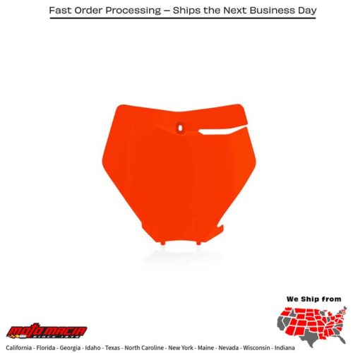 FRONT NUMBER PLATE ORANGE KTM 300 XC-W TPi 2019-2021 KTM 450 SX-F 2019-2022 KTM 350 SX-F 2019-2022 KTM 250 SX-F 2019-2022 KTM 250 SX 2019-2022 KTM 150 SX 2019-2022 KTM 125 SX 2019-2022 KTM 450 XC-F 2019-2022 KTM 350 XC-F 2019-2022 KTM 250 XC-F 2019-2022 KT