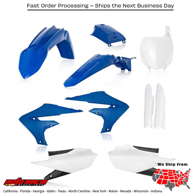 FULL PLASTIC KIT ORIGINAL Yamaha YZ450F YZ250F YZ250FX YZ450FX 2018-2023