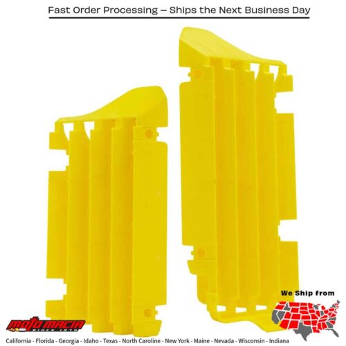 RADIATOR LOUVERS YELLOW Suzuki RM-Z250 2010-2024