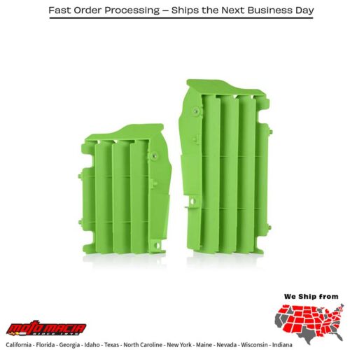 RADIATOR LOUVERS GREEN Kawasaki KX450F 2016-2023