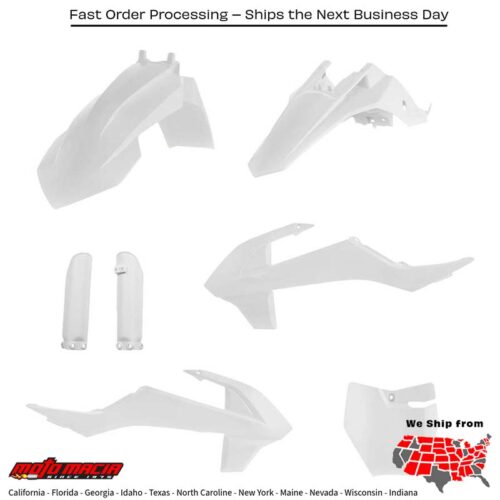 FULL PLASTIC KIT WHITE KTM 65 SX 2019-2024