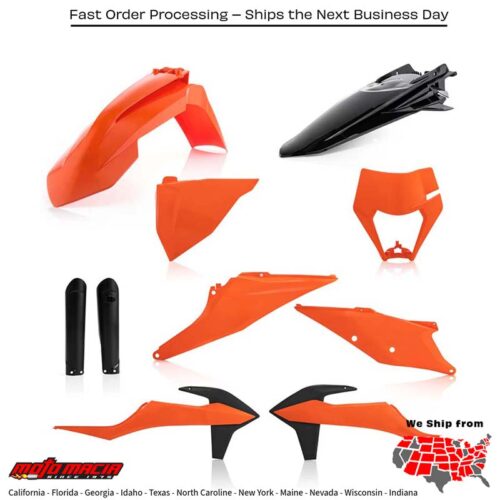 FULL PLASTIC KIT ORIGINAL KTM 500 EXC-F 500 XCF-W 350 XCF-W 300 XC-W TPi 250 XC-W TPi 150 XC-W TPi 350 EXC-F 450 EXC-F 150 XC-W 250 XC-W 300 XC-W 450 XCF-W 250 EXC-F 300 EXC 250 EXC 2020-2023
