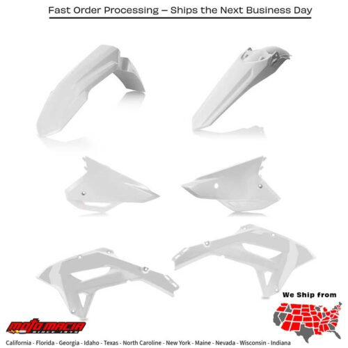 PLASTIC KIT  WHITE Honda CRF450RX CRF250RX 2021-2024