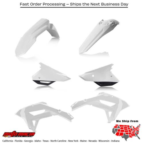 PLASTIC KIT  WHITE/BLACK Honda CRF450RX CRF250RX 2021-2024
