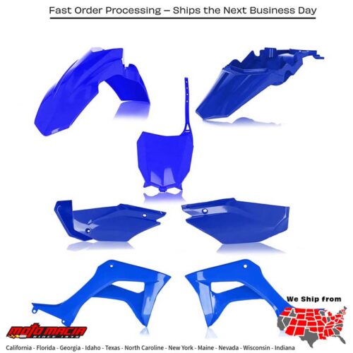 FULL PLASTIC KIT  BLUE Honda CRF110F 2019-2021