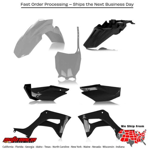 FULL PLASTIC KIT  GREY/BLACK Honda CRF110F 2020-2021
