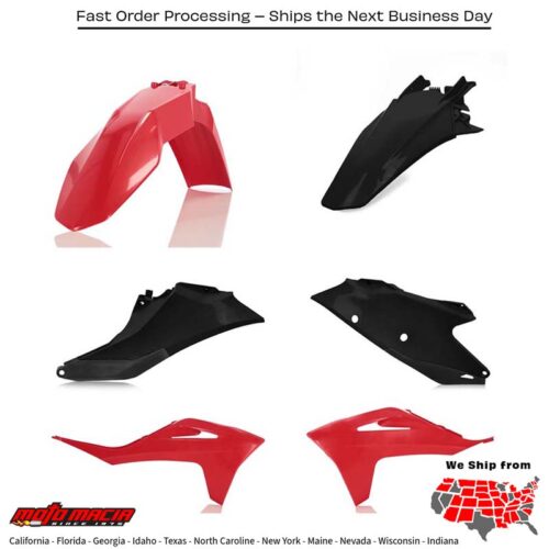 PLASTIC KIT GAS/KTM RED/BLACK Gas Gas Gas-Gas MC 125 MC 250F MC 450F EX 250F EX 350F EX 450F EX 300 MC 250 MC 350F EX 250 2021-2023