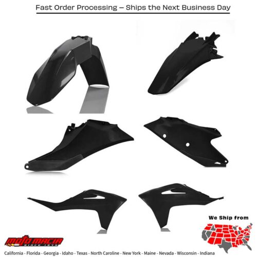 PLASTIC KIT GAS BLACK Gas Gas Gas-Gas EC 300 EC 250 EC 250F EC 350F 2021-2023