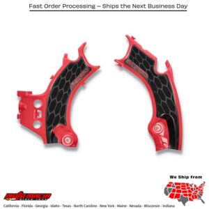 ACERBIS X-GRIP FRAME GUARDS RED/BLACK Honda CRF450RX CRF450R W.E. CRF450R CRF250R CRF250RX 2021-2024 Honda CRF450RX 2021-2024 Honda CRF450R W.E. 2021-2024 Honda CRF450R 2021-2024 Honda CRF250R 2022-2024 Honda CRF250RX 2022-2024. MPN: 2911441018. SKU: 29114-41018.