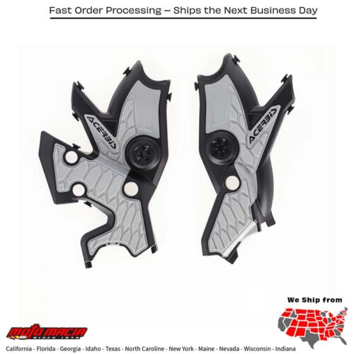 X-GRIP FRAME GUARD BLACK/SILVER  Yamaha XTZ700 Ténéré 2021-2024