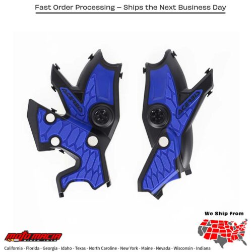 X-GRIP FRAME GUARD BLACK/BLUE  Yamaha XTZ700 Ténéré 2021-2024