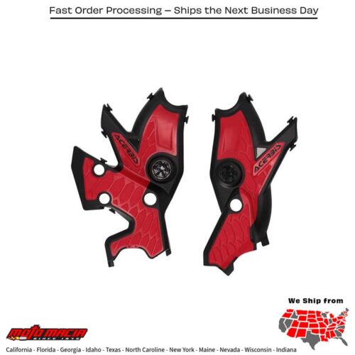 X-GRIP FRAME GUARD BLACK/RED  Yamaha XTZ700 Ténéré 2021