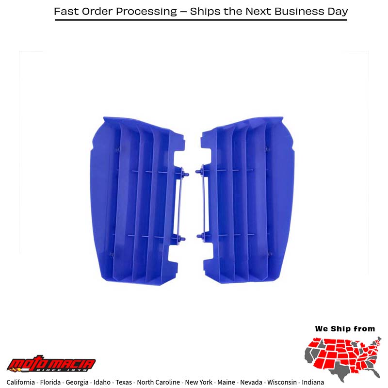 RADIATOR LOUVERS BLUE Yamaha YZ125 YZ250 2006-2023