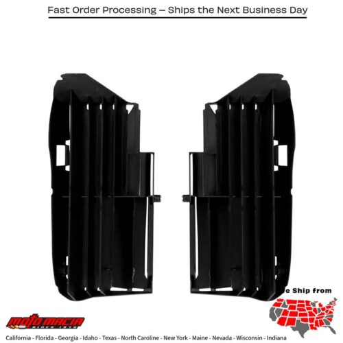 RADIATOR LOUVERS  BLACK Yamaha YZ450F YZ250F YZ450FX 2023-2024