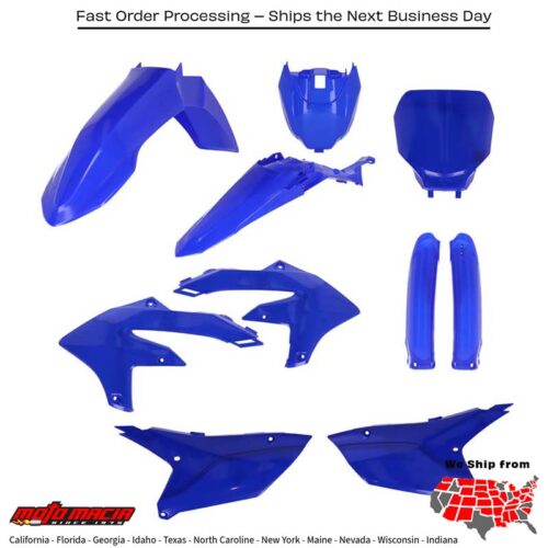 FULL PLASTIC KIT  BLUE Yamaha YZ450F YZ250F YZ450FX 2023-2024