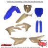 FULL PLASTIC KIT BLUE/GOLD  Yamaha YZ450F YZ250F YZ450FX 2023-2024