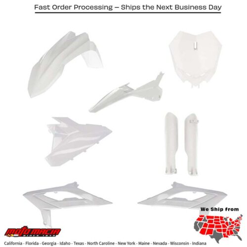 FULL PLASTIC KIT BETA WHITE Beta 300 RX (2T) 2023-2024