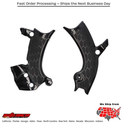 X-GRIP FRAME GUARD BLACK/BLACK  Yamaha YZ450F YZ250F YZ450FX 2023-2024