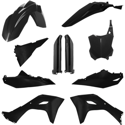 FULL PLASTIC KIT  BLACK Kawasaki KX450F KX450X 2024