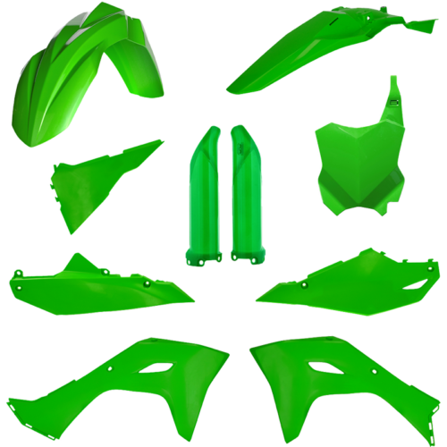 FULL PLASTIC KIT  ORIGINAL `24 GREEN Kawasaki KX450F KX450X 2024