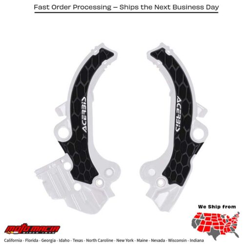 FRAME GUARDS- X-GRIP WHITE/BLACK Gas-Gas KTM Husqvarna MC 65 65 SX TC 65 2024