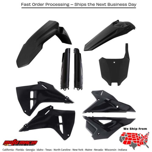PLASTIC KIT FULL BLACK Honda CRF450RX CRF250RX CRF450R CRF250R 2025