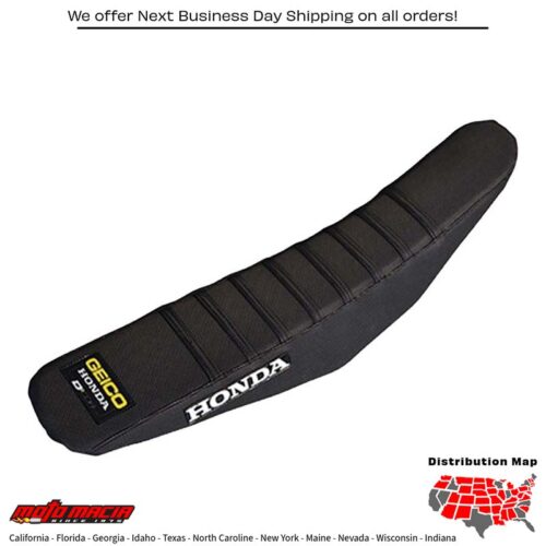 GRIPPER SEAT COVER BLACK W/RIBS Honda CRF450R CRF250R 13-17