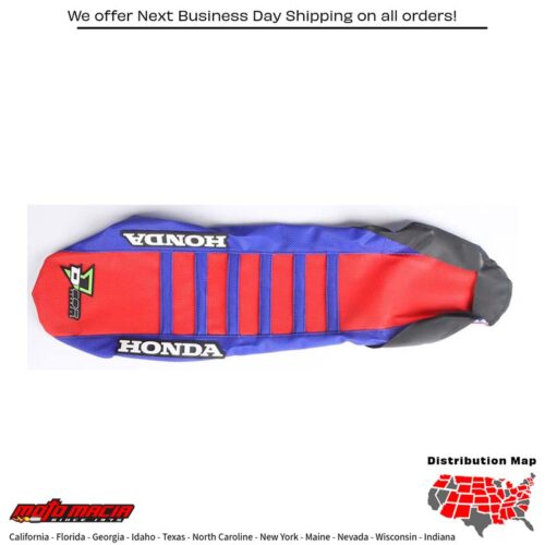 SEAT COVER BLUE/RED/BLUE Honda CRF250R 14-17