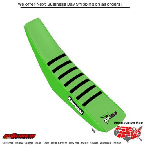 SEAT COVER GREEN W/RIBS Kawasaki KX250F KX450F 16-19