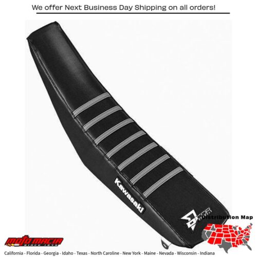 SEAT COVER BLACK/GREY RIBS Kawasaki KX250F 17-20