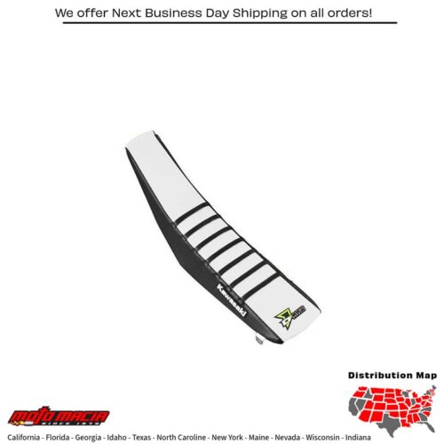 SEAT COVER BLACK/WHITE W/RIBS