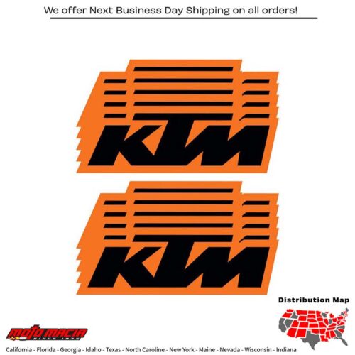 6" KTM DECAL 10 PK