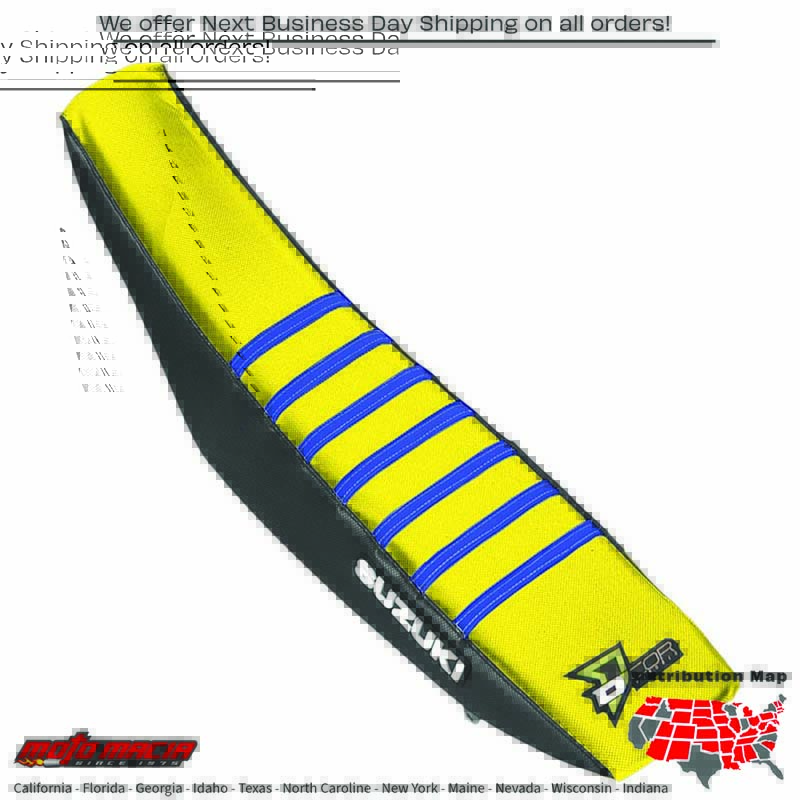 SEAT COVER BLACK/YELLOW/BLUE