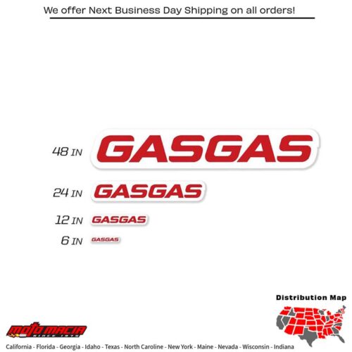 6" GASGAS DECAL 8 MIL