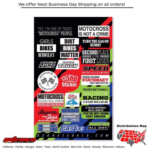 DECAL SHEET MOTO TALK 2 4 MIL